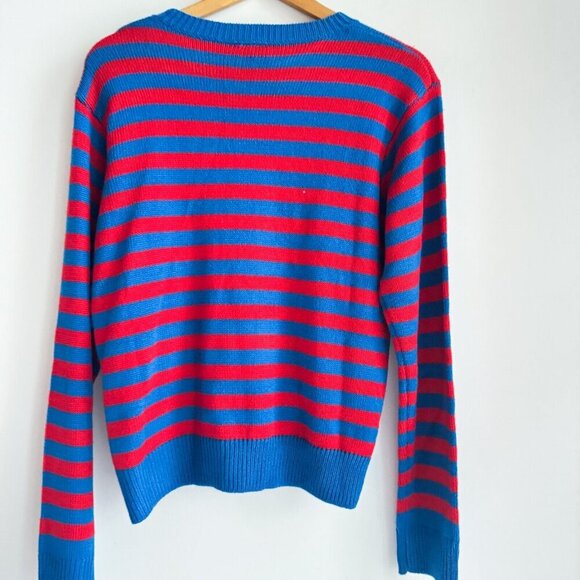 Donald Duck X Forever 21 Striped Colourful Sweater L - Picture 4 of 4